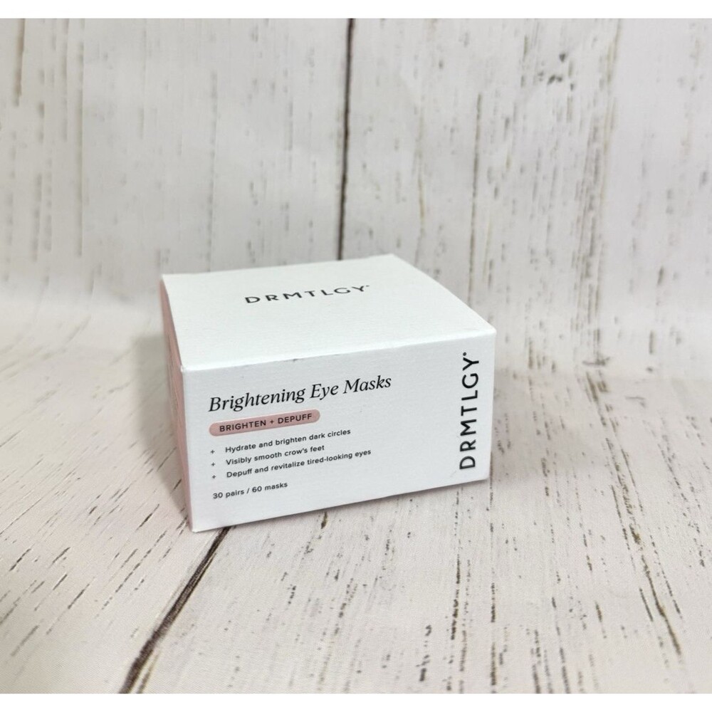 DRMTLGY Brightening Gel Eye Masks w/ Peptides & Hyaluronic Acid 30 pairs NEW